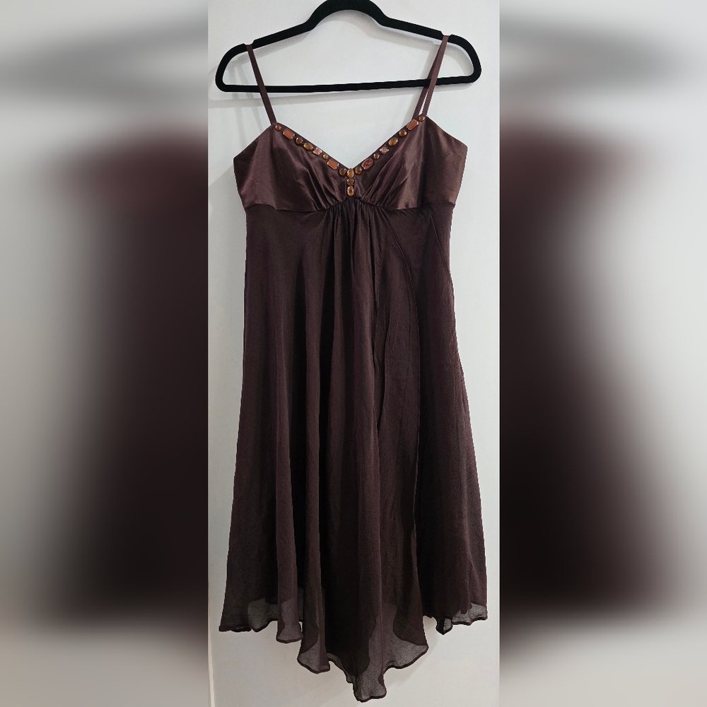NineWest Choco-Brown Party Dress